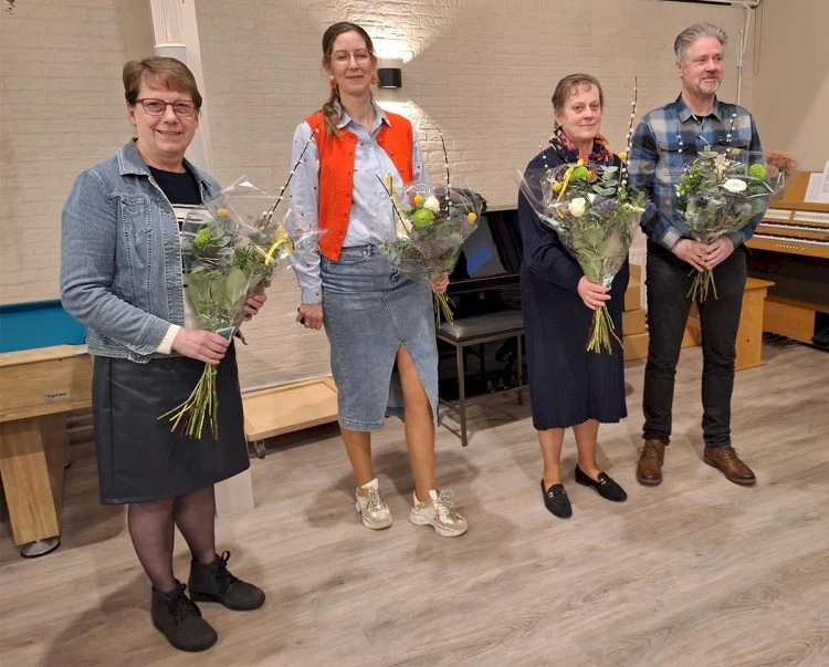 Vier jubilarissen van ASAF in het zonnetje gezet